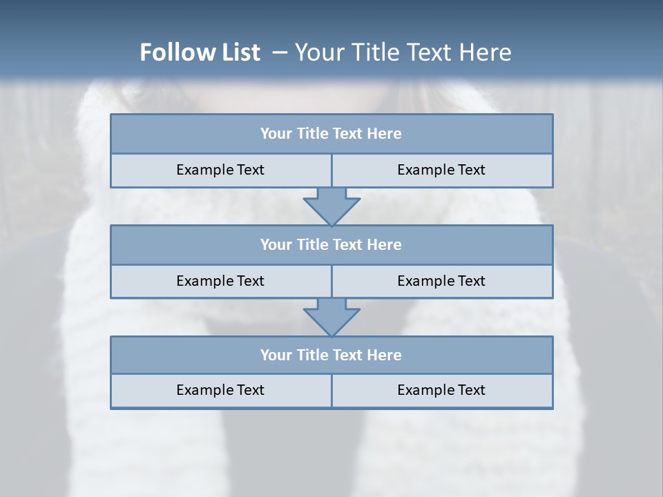 Optimism Knit Hat Happy PowerPoint Template