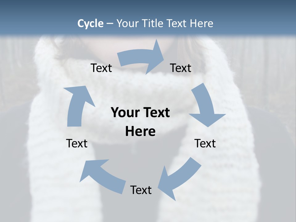 Optimism Knit Hat Happy PowerPoint Template