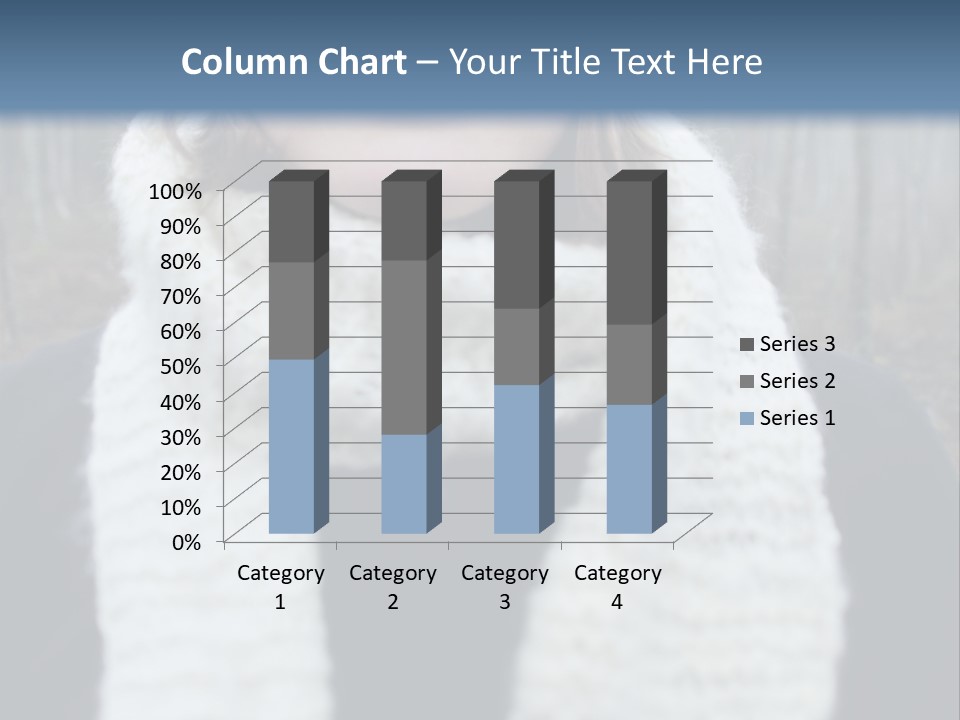 Optimism Knit Hat Happy PowerPoint Template