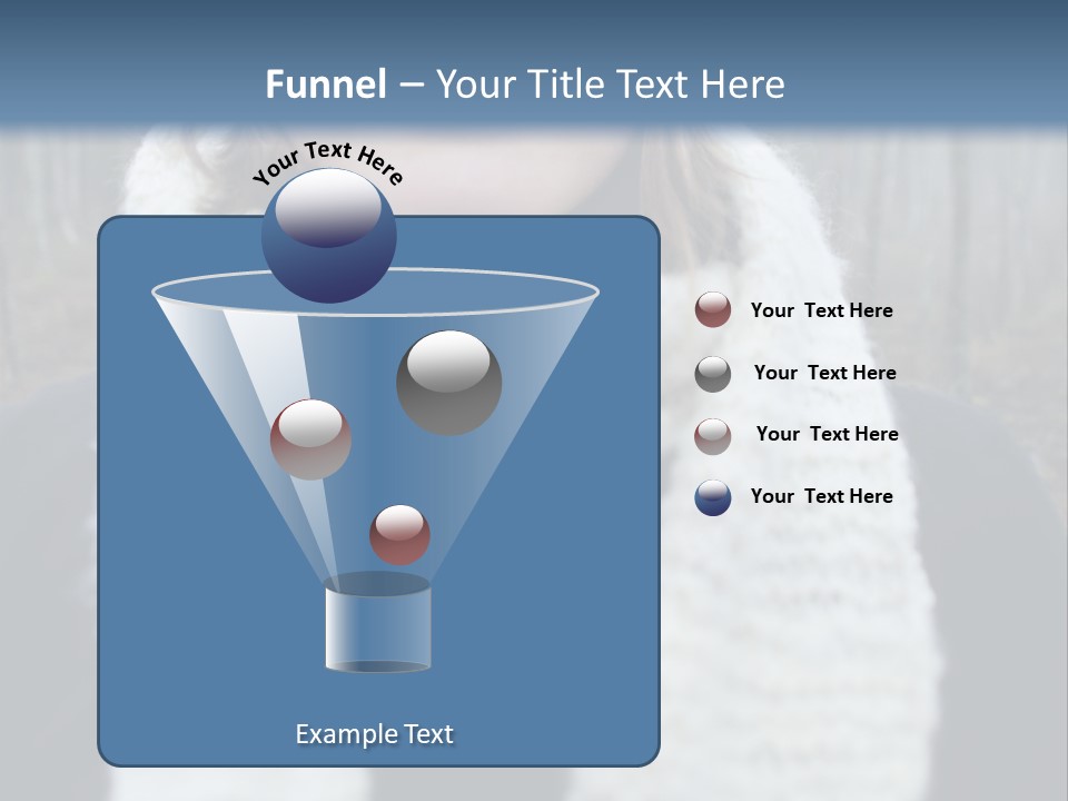 Optimism Knit Hat Happy PowerPoint Template