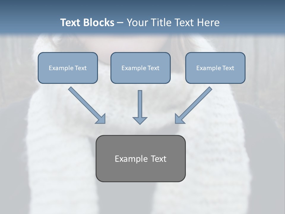Optimism Knit Hat Happy PowerPoint Template