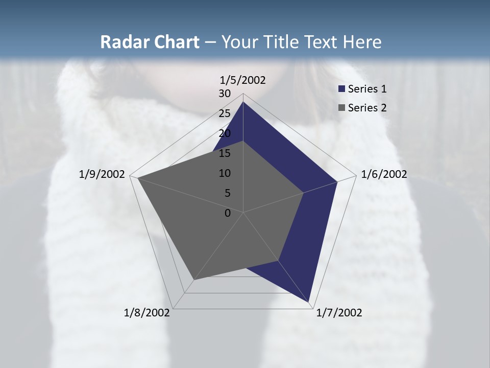 Optimism Knit Hat Happy PowerPoint Template