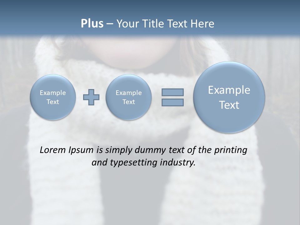 Optimism Knit Hat Happy PowerPoint Template