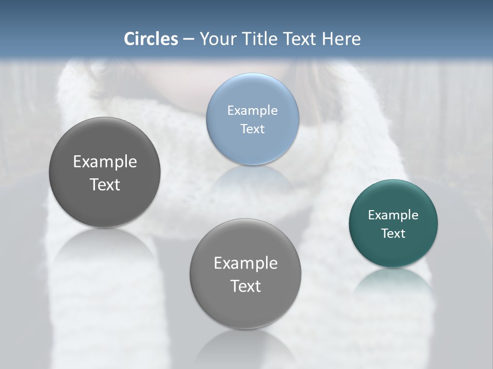 Optimism Knit Hat Happy PowerPoint Template