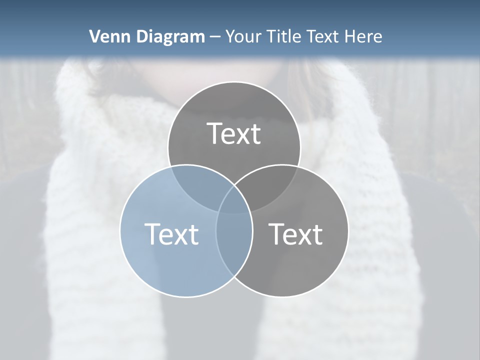 Optimism Knit Hat Happy PowerPoint Template