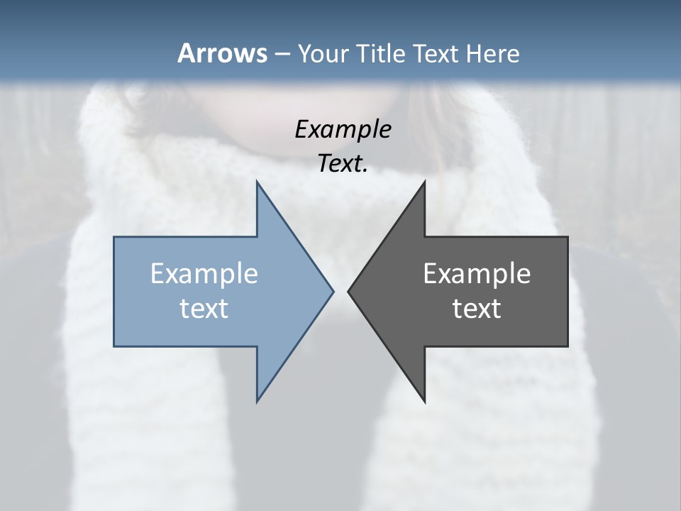 Optimism Knit Hat Happy PowerPoint Template