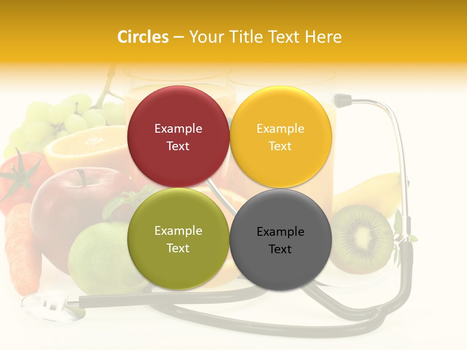 Lemon Auscultation Fruit PowerPoint Template