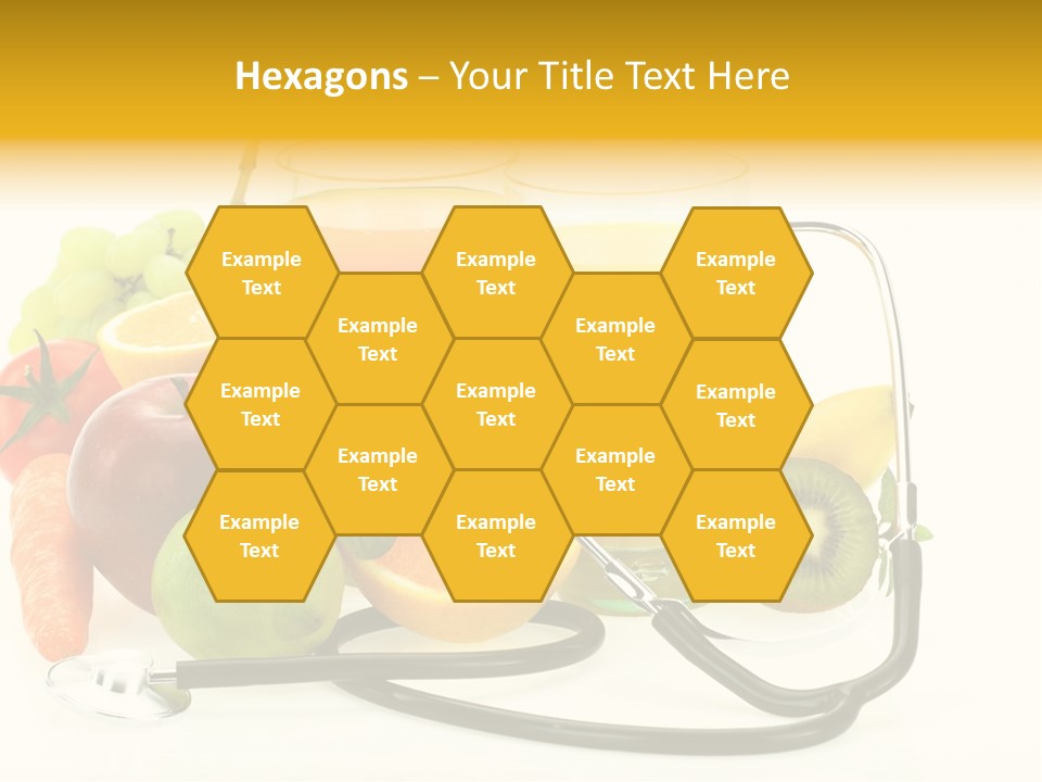 Lemon Auscultation Fruit PowerPoint Template