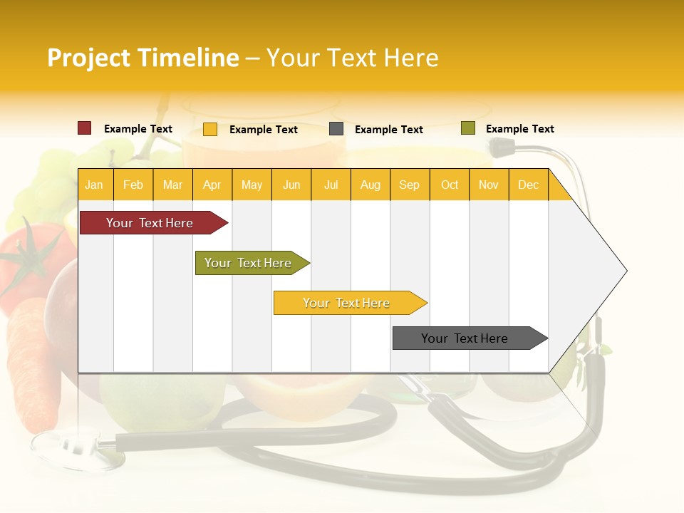 Lemon Auscultation Fruit PowerPoint Template