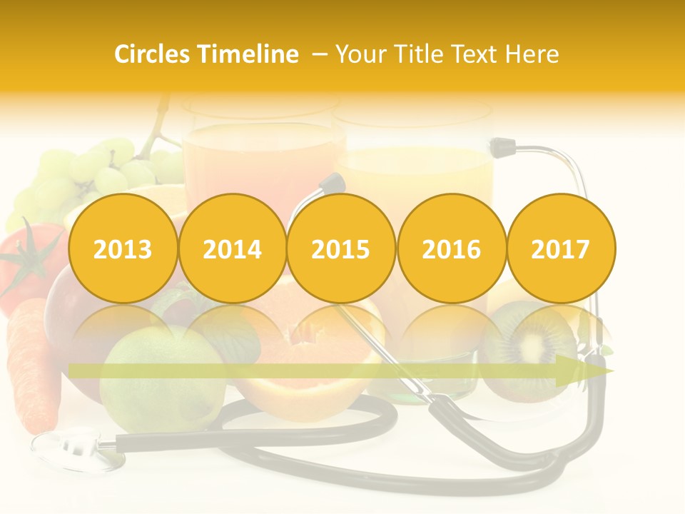 Lemon Auscultation Fruit PowerPoint Template