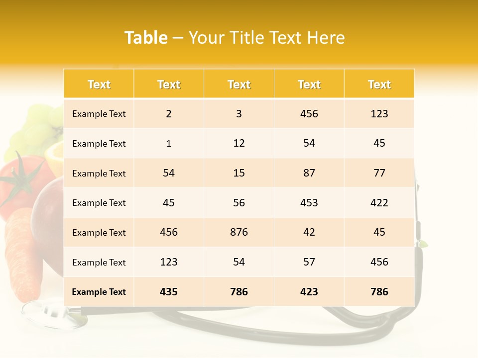 Lemon Auscultation Fruit PowerPoint Template