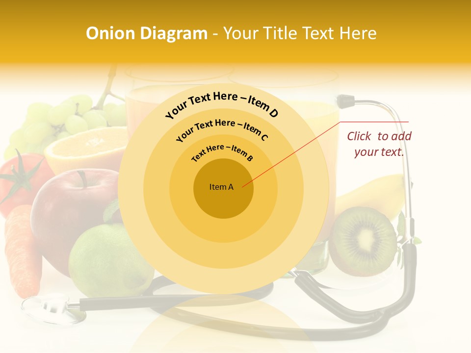 Lemon Auscultation Fruit PowerPoint Template