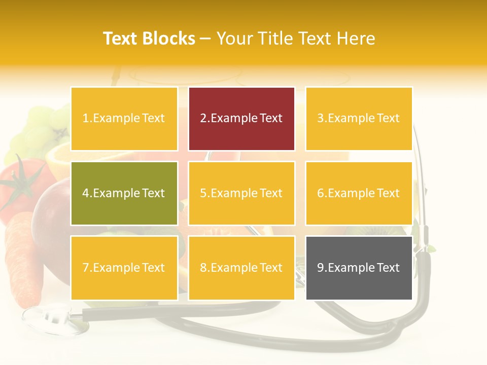 Lemon Auscultation Fruit PowerPoint Template