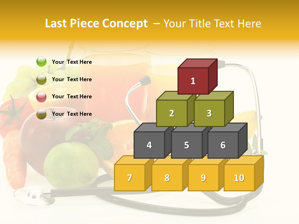 Lemon Auscultation Fruit PowerPoint Template