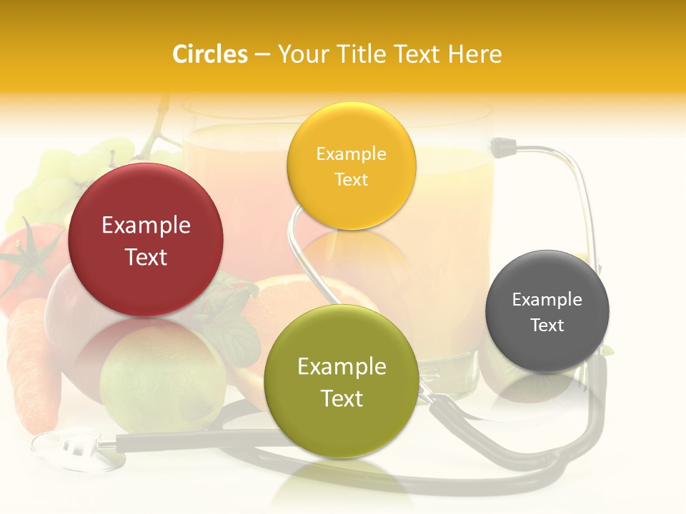 Lemon Auscultation Fruit PowerPoint Template