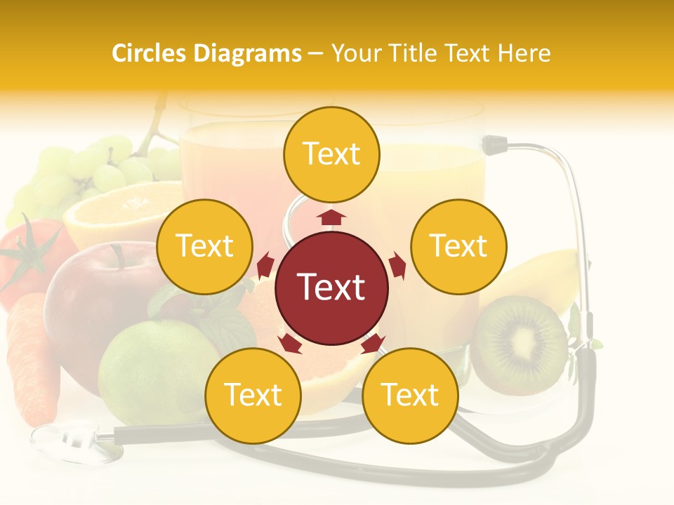 Lemon Auscultation Fruit PowerPoint Template