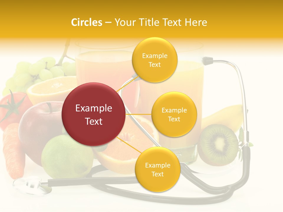Lemon Auscultation Fruit PowerPoint Template
