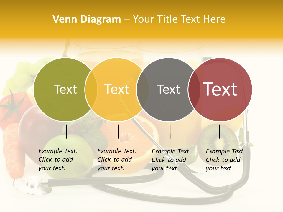 Lemon Auscultation Fruit PowerPoint Template