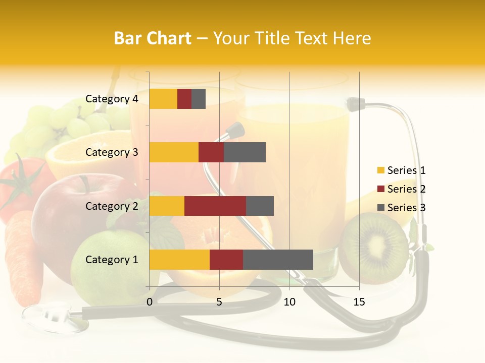 Lemon Auscultation Fruit PowerPoint Template