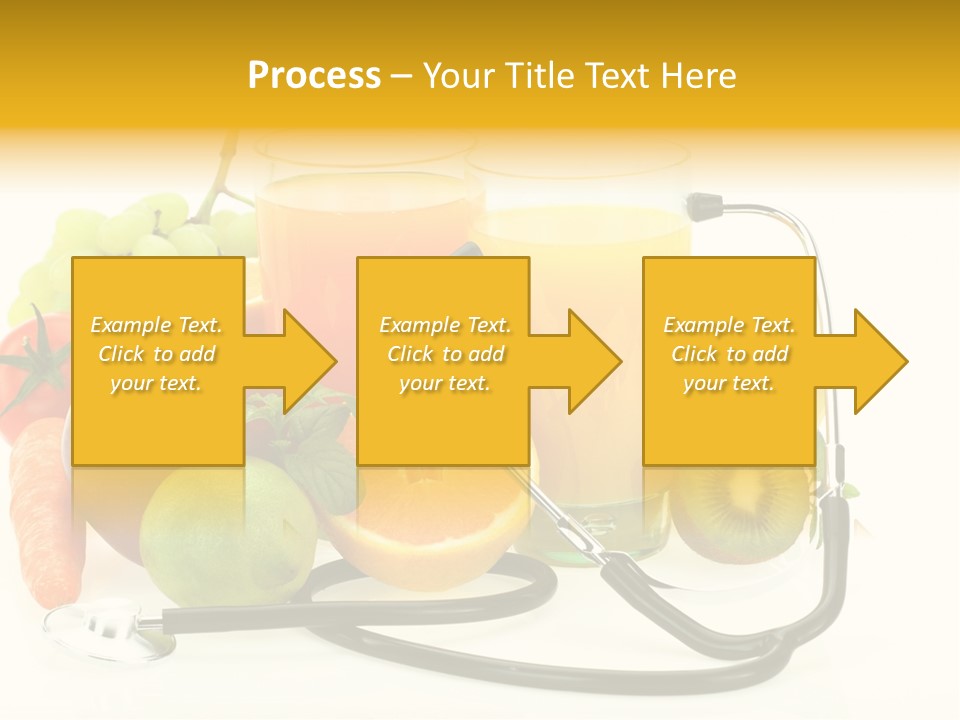 Lemon Auscultation Fruit PowerPoint Template
