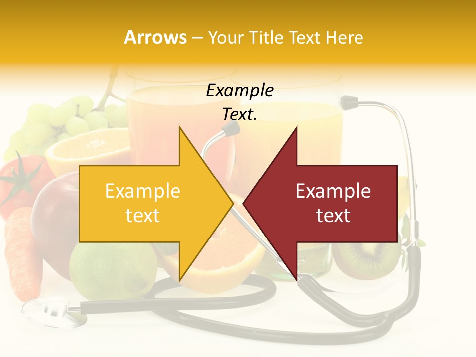 Lemon Auscultation Fruit PowerPoint Template