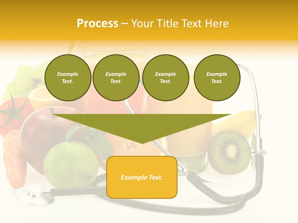 Lemon Auscultation Fruit PowerPoint Template