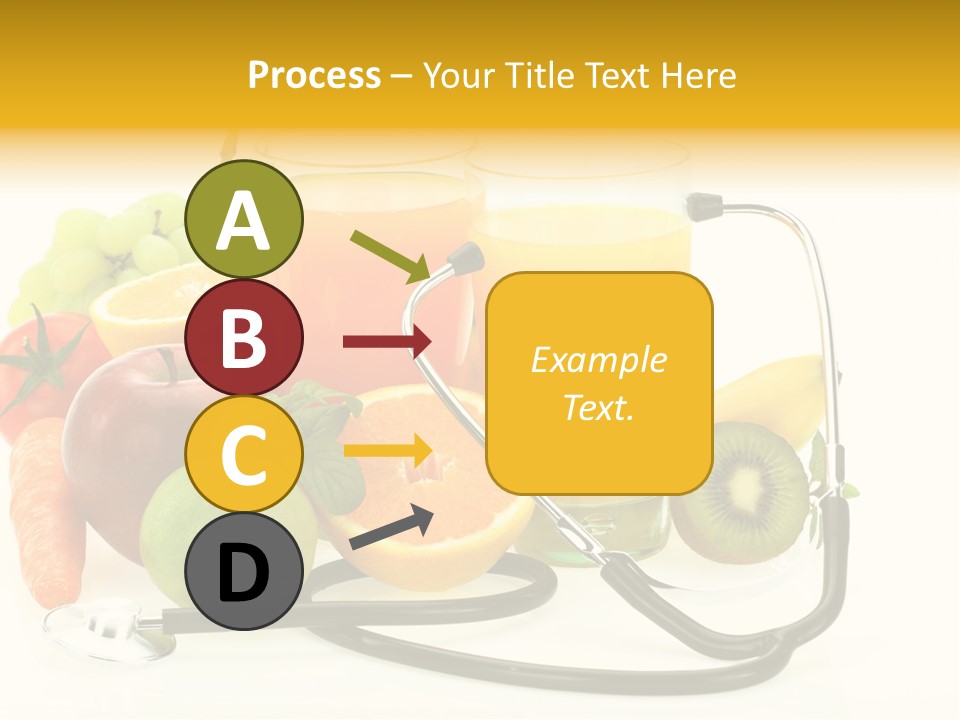 Lemon Auscultation Fruit PowerPoint Template