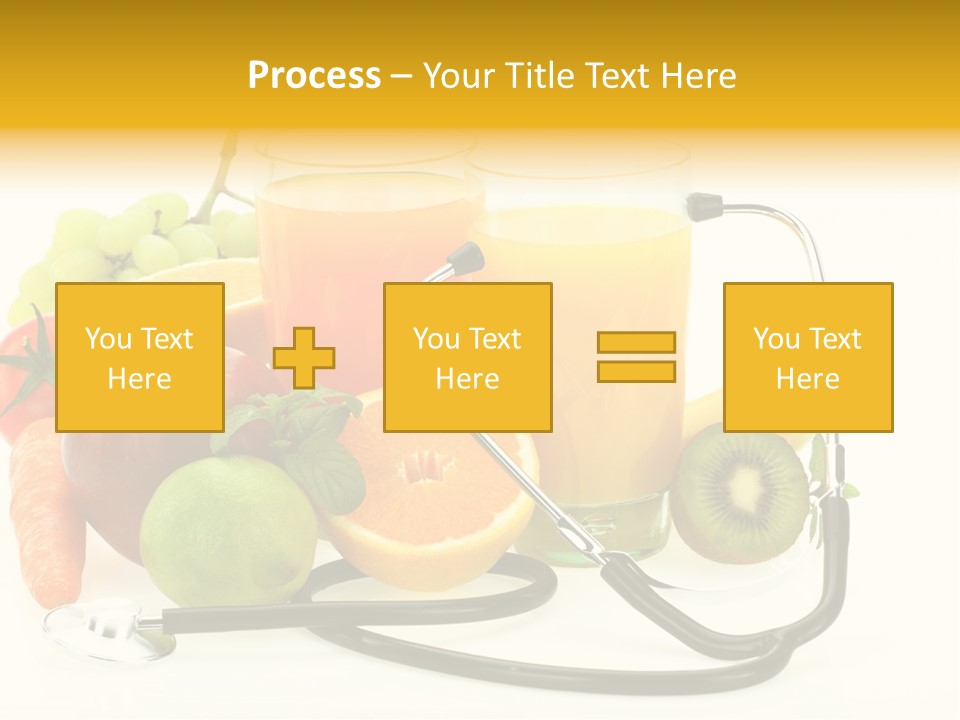 Lemon Auscultation Fruit PowerPoint Template