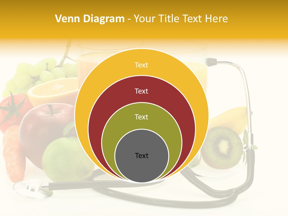 Lemon Auscultation Fruit PowerPoint Template