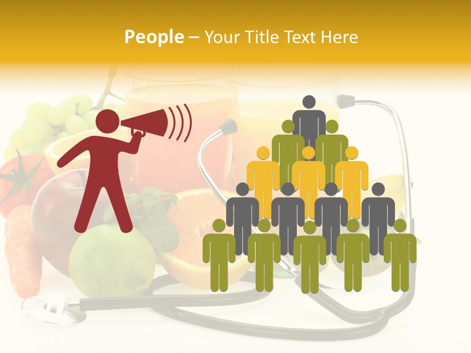 Lemon Auscultation Fruit PowerPoint Template