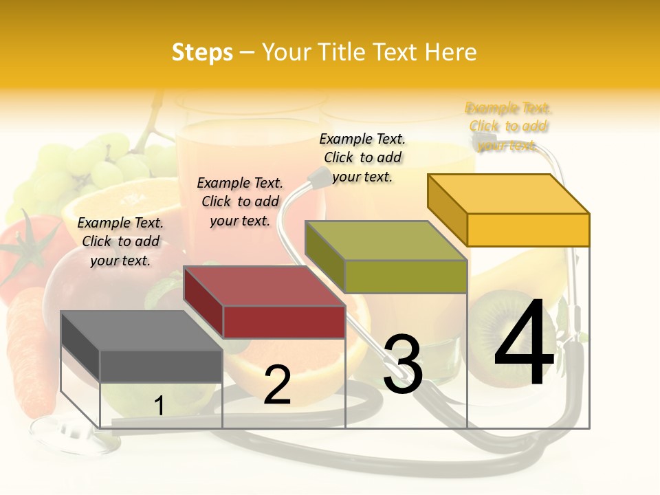 Lemon Auscultation Fruit PowerPoint Template
