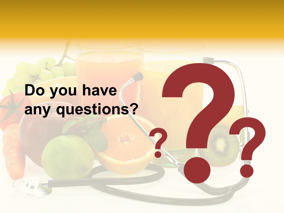 Lemon Auscultation Fruit PowerPoint Template