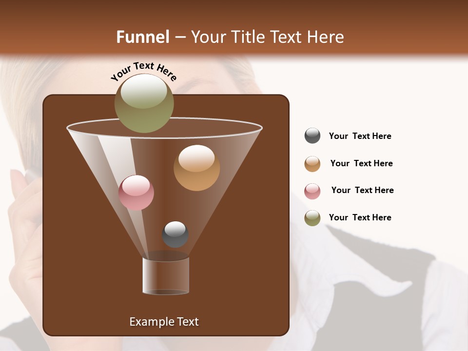 Businesswoman Talking Lifestyle PowerPoint Template