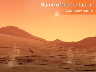 Hill Art Sun PowerPoint Template