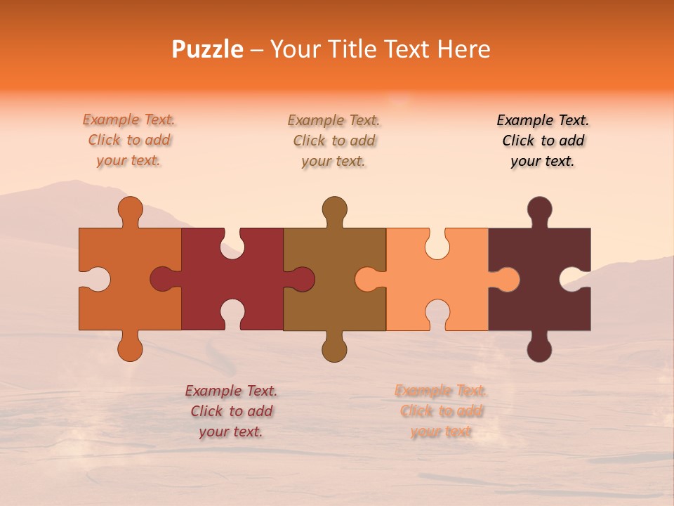 Hill Art Sun PowerPoint Template