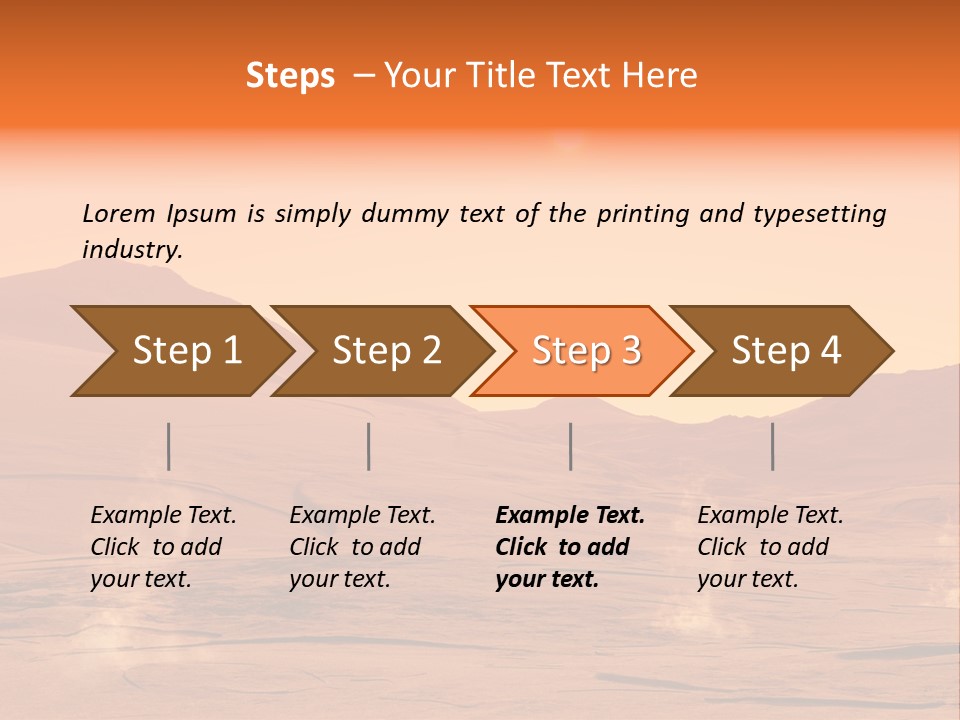 Hill Art Sun PowerPoint Template