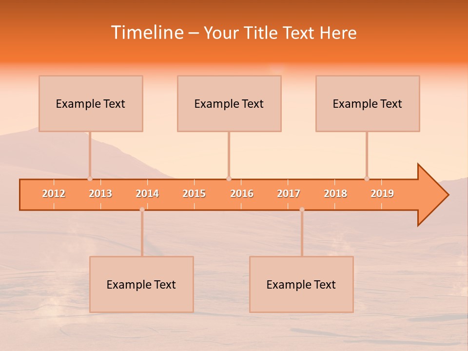 Hill Art Sun PowerPoint Template