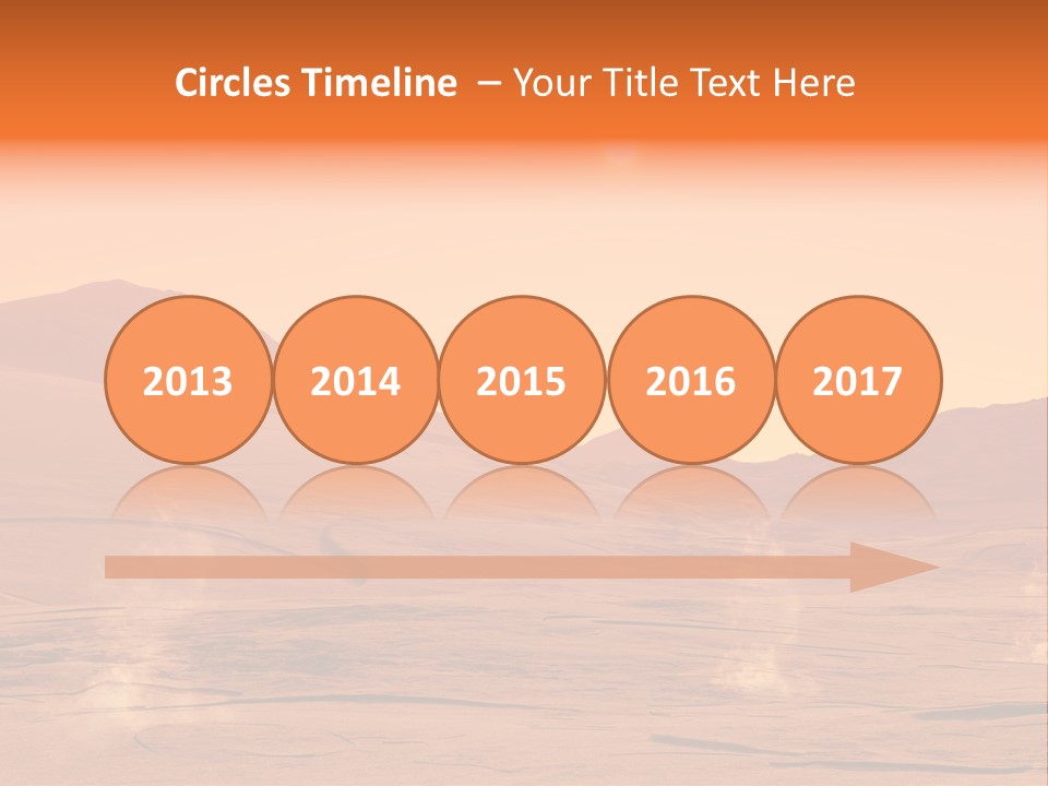 Hill Art Sun PowerPoint Template