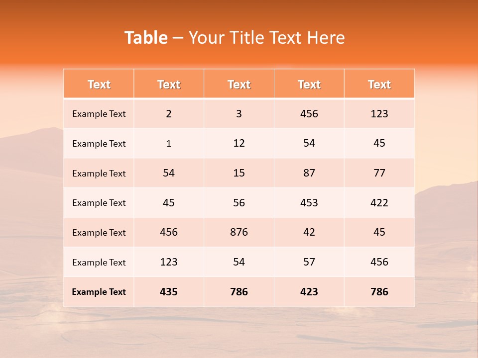 Hill Art Sun PowerPoint Template