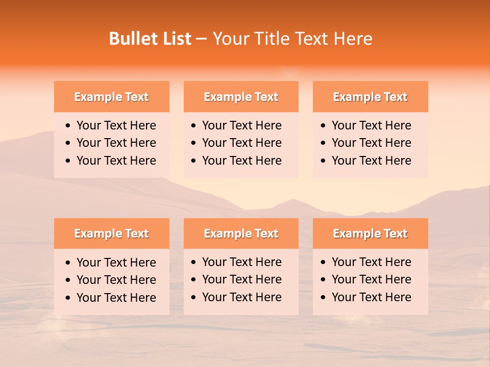 Hill Art Sun PowerPoint Template