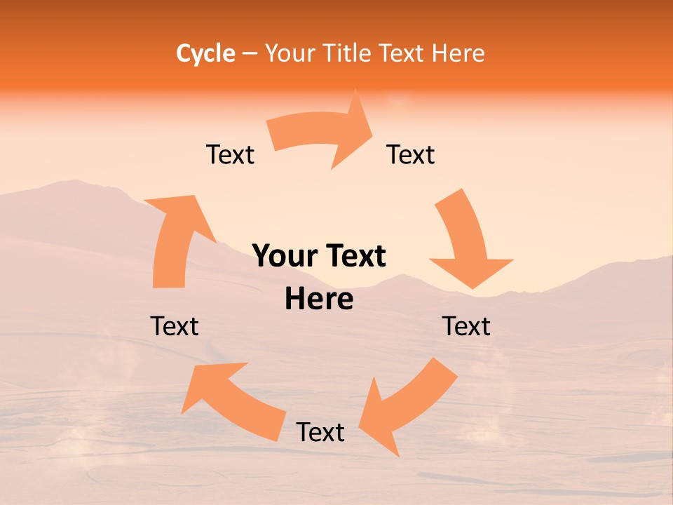 Hill Art Sun PowerPoint Template