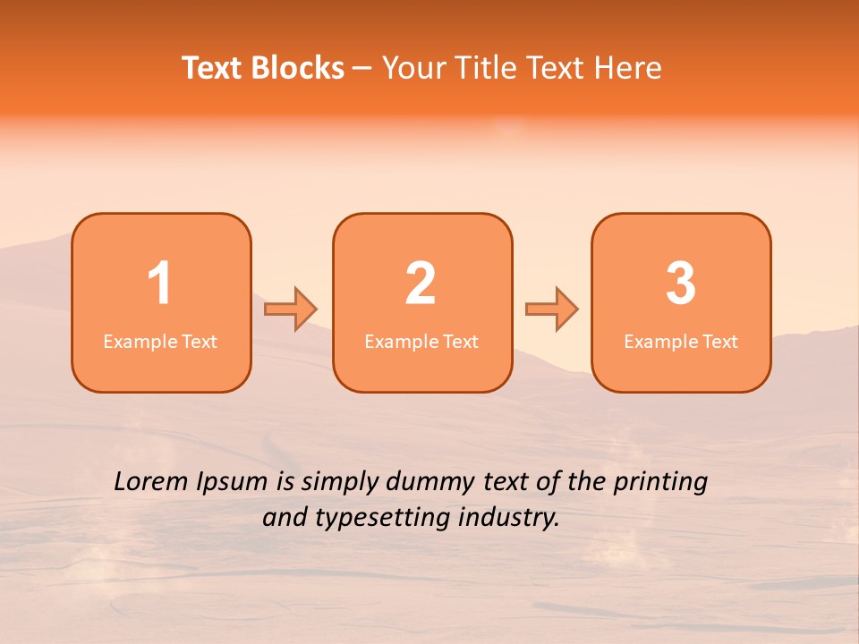Hill Art Sun PowerPoint Template