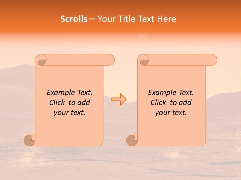 Hill Art Sun PowerPoint Template