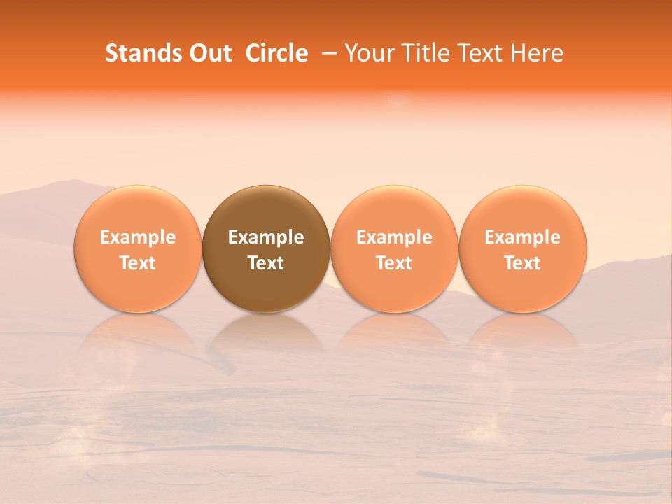 Hill Art Sun PowerPoint Template