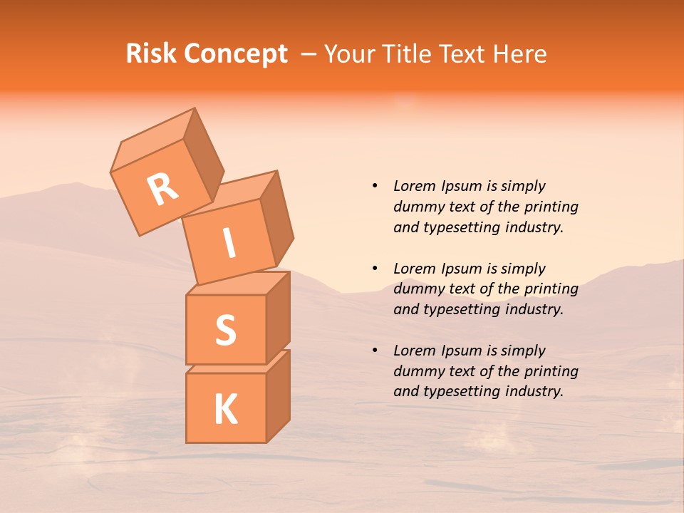 Hill Art Sun PowerPoint Template