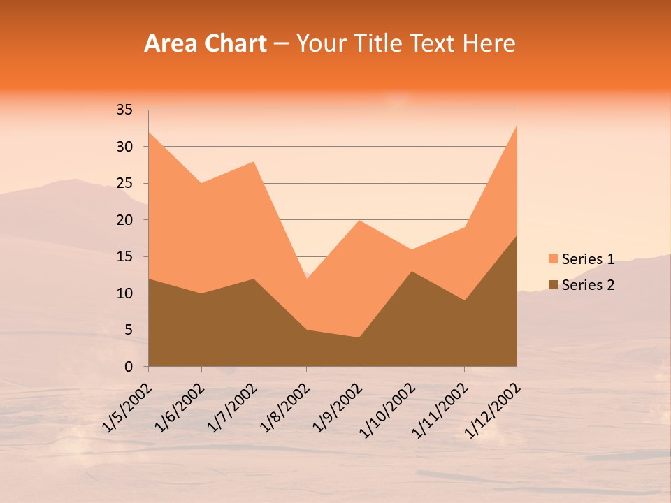 Hill Art Sun PowerPoint Template