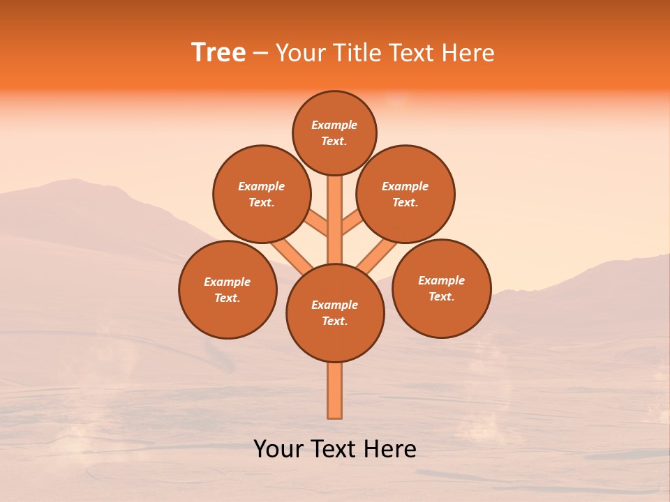 Hill Art Sun PowerPoint Template