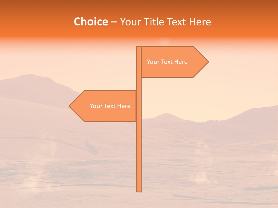 Hill Art Sun PowerPoint Template