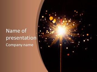 Year Action Star PowerPoint Template