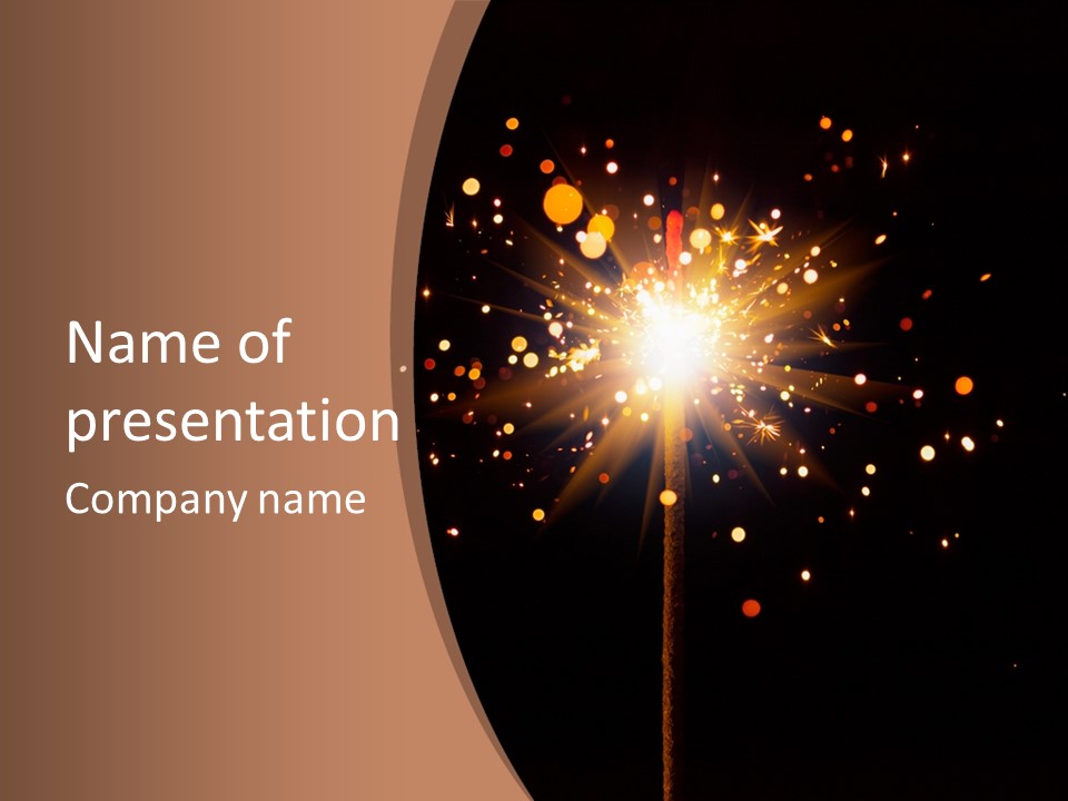 Year Action Star PowerPoint Template